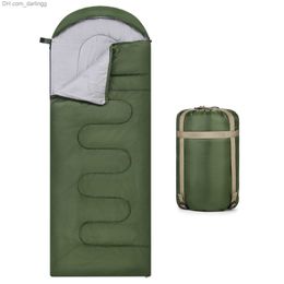 Camping Warm Sleeping Bags Outdoor Water-resistant Cold Weather Sleeping Bag Compact Camping Gear for Hiking Backpacking Q230828