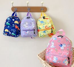 Backpacks Children's Cartoon Dinosaur Backpacks Teenager Cute Kindergarten Schoolbag Waterproof Kids Bookbag Boys Girls Kids Animal Bag 230826
