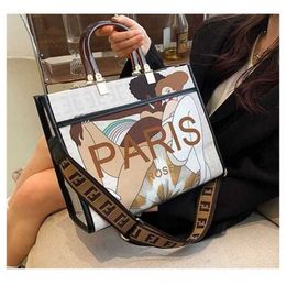 13% OFF Bag 2024 New Launch Designer HandbagStyle fashionable Vintage print letters nylon cloth splash-proof one-shoulder