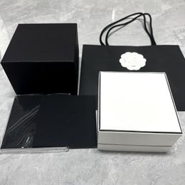 Watch Boxes Factory Supplier Wholesale Luxury Original Cl Box Black Velvet With Booklet And Card Custom Gift Case