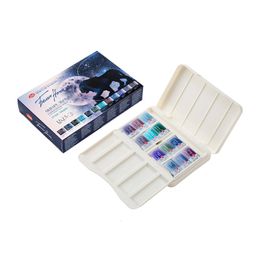 Markers Russian White Night Artistgrade Solid Paint 12color Fullblock Portable Sketch Box Art Supplies 230826