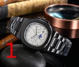 2023 New Fashion Watch Mens Automatic Quartz Movement Waterproof High Quality Wristwatch Hour Hand Display Metal Strap Simple Luxury Popular Watch AA133