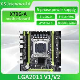 Motherboards JINGSHA X79G-A Motherboard DDR3 Dual Channels LGA2011 NVME M.2 SATA 3.0 Xeon Kit