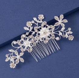 Popular Bridal Hair Combs Wedding Dresses Hair Accessories Headwear Wedding Accessories Rhinestone Pan Hair Pearl Combs