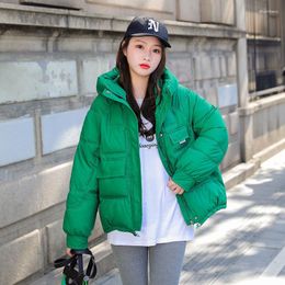 Women's Trench Coats 2023 Winter Warm Jacket Women Parkas Female Thicken Cotton Padded Parka Hooded Loose Snow Outwear Student Coat