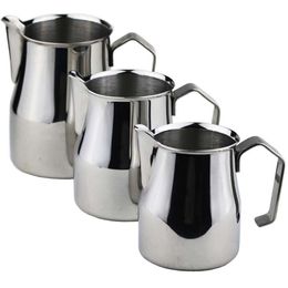 Water Bottles Stainless Steel Milk Frothing Jug Thick Coffee Foamer Mugs Italy Latte Art Pitcher Frother Cup 150350500700Ml 230828