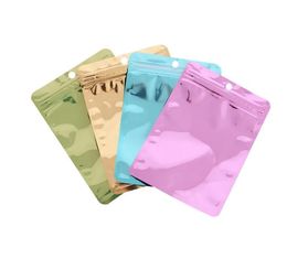 Aluminum foil Packaging Bag Translucent Self seal Bag Food Packaging Storage Bags Reusable Zipper storage Bags