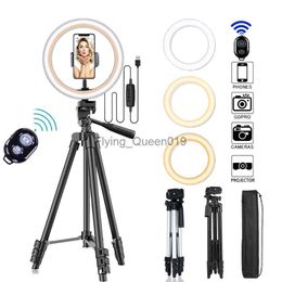 26cm Photo Ringlight Led Selfie Ring Light Phone Remote Control Lamp Photography Lighting With Tripod Stand Holder Youtube Video HKD230828