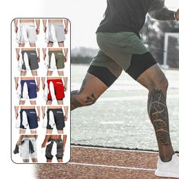 Running Shorts 2023 Breathable Double Layersport Gyms Fitness Bodybuilding Workout Quick Dry Beach 2 In 1 Male