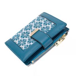 Great quality canvas women designer wallets large capacity lady short style fashion casual coin zero card purses no410