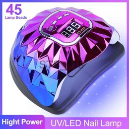 Nail Dryers UV LED Nail Lamp for Curing All Gel Nail Polish Drying Machine with Large LCD Touch Professional Smart Nail Dryer Salon Art Tool x0828