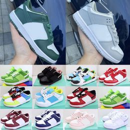 2023 Designer Kids Shoes For Boys Girls Baby Black White Panda Cow Pink Casual Fashion Sneakers Childrens Walking toddler Sports Outdoor Trainers Size Eur 22-35