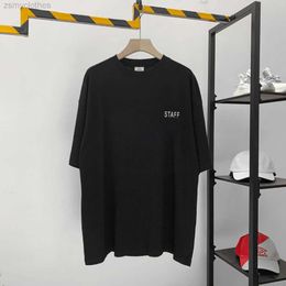 Men's T-Shirts High Quality VETEMENTS Reflective Men T Shirt Vetements Front Back STAFF Women Shirts Streetwear Harajuku Shirt