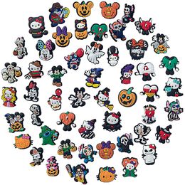 Shoe Parts Accessories Halloween Horror Movie Charms For Clog Cartoon Teen Boys Girls Men Women Party Gift .Clog Diy Decoration Drop Ot3Ed