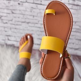 Slippers Flats Clip-toe Fashion Beach Sandals Summer Women Trend Casual Flip-flops Slingback Rome Shoes Femme Slides 2023