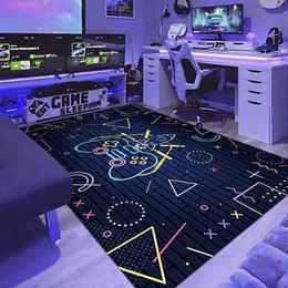 Carpets Game E-sports Room Decoration Rug Cartoon Gamepad Carpets Cute Children's Room Decor Rugs Large Area Home Bedroom Bedside Carpet x0829