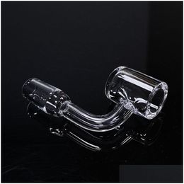 Smoking Pipes Quartz 14Mm 18Mm 10Mm Nail Accessories Terp Pearls Female Male Joint 90 45 Degree 4Mm Thick Dab Rig Tobacco Tool S Drop Dhjrw