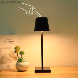LED Cordless Table Lamp Touch Sensor Dimming Bedside Lamp USB Rechargeable Reading Lamps HKD230829 HKD230829
