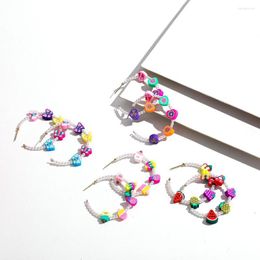 Dangle Earrings Bohemia Multicolor Cartoon Fruit Animal Cute Colour Fashionable Japanese And Korean Simplicity Personality