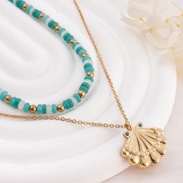 Pendant Necklaces Makersland Seashells For Women Fashion Ladies Jewelry Gifts Trendy Luxury Pendants Jewellery Wholesale