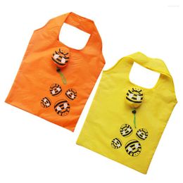 Storage Bags 2 Pcs Collapsible Tote Shopping Bag Foldable Portable Washable M Child