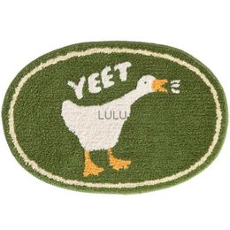 Cute Duck Bathroom Rug Funny Soft Bathtub Carpet Area Rugs Kitchen Rug Floor Mats Doormat Chic Home Room Decor HKD230829