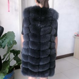 Womens Fur Faux Natural Vest Lady Warm Multicolor 100% Coat fur vest real vests sleeveless coats 230828