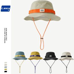 Wide Brim Hats Bucket Hats Japanese Quick-drying Packable Hat Fisherman Hat Women Summer Sun Hanging Bag Mountaineering Leisure Vacation Visor Basin Hat 230828