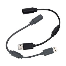 USB Breakaway Cable Adapter Cord Extension Wire For Xbox 360 Wired Game Controller