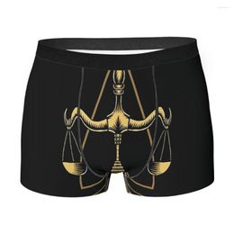 Underpants Libra Men Boxer Briefs Underwear Constellation Highly Breathable High Quality Sexy Shorts Gift Idea