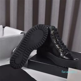 Casual Shoes Designer Women Sneakers Leather High-Top Shoe Splicing Size 35-41