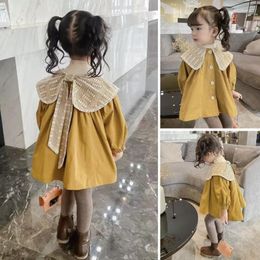 Jackets Baby Spring Korean Clothing Autumn Kids Jacket Windbreaker For Girls Long Sleeve 2-7Y Girl Outerwear Coats