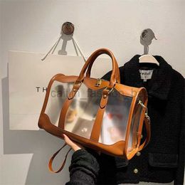 Shoulder Bags Versatile Frosted Transparent Design Boston Bag Hollow Heart Bag Women's Shoulder Bag Summer caitlin_fashion_bags