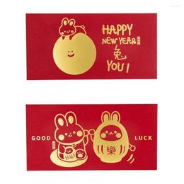 Gift Wrap Cartoon Spring Festival Supplies Chinese Year Money Packing Bag 2023 Red Envelope Paper Envelopes