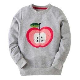 Hoodies Sweatshirts New Cute Cotton Toddler Boys Girls Sweatshirt Spring Autumn Long Sleeve Baby Outfit Shirt 2-7T Travel Cheap Kids Hoodies Clothes L0829