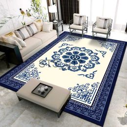 Carpets Chinese Style Carpet for Living Room Sofa Coffee Table Large Area Carpets Home Decor Non-slip Floor Mat Bedroom Bedside Rugs x0829