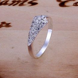 Cluster Rings High Quality Gorgeous R165 Fashion Jewelry Silver Color Finger For Women Charms Beautiful Ring Awvajoca