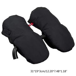 Mittens Stroller Gloves Hand Muff Thick Winter Waterproof Antifreeze Warmer for Parents and Caregivers Mitten 230828
