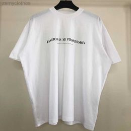 Men's T-Shirts High Quality Fashion Is My Profession Vetements Vintage T Shirt Men White Vetements Women Oversise T-shirt VTM Short Sleeve