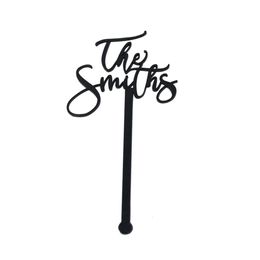 Other Event Party Supplies 100pcs Personalised Drink Stirrers Cocktail Sticks Name Hand Lettered Calligraphy Stir Swizzle Sticks Wedding Drink Tags 230828