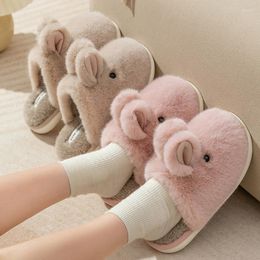 Slippers Jade Cotton Winter Cute Cartoon Baotou Home Lovers Family Men's