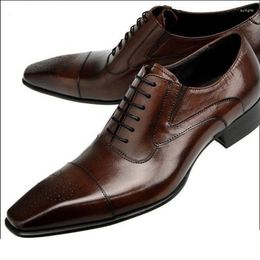 Dress Shoes Men's Business Fashion Wedding Formal Wear Leather Luxury Office Sapato Social Male Party