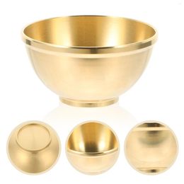 Bowls Pure Copper Offering Bowl Yoga Decor Sacrificial Supplies Smooth Decorative Home Holy Worship Sacrifice Utensil