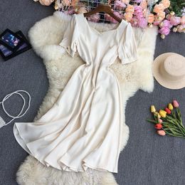 Dresses 2022 Summer Short Sleeve Dress for Pregnant Women White