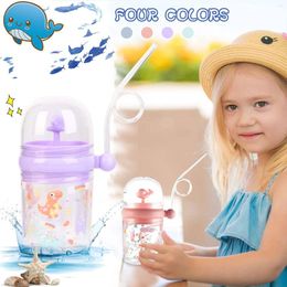 Water Bottles Spray Bottle Kids Baby Sippy Cups Travel Cup With Straw And Strap Portable Easy To Clean For Free Shippi