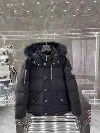 23 New Canadian Hand Down Coat Quebec Fox Fur Collar Outdoor Work Wear Couple Winter Goose Down Coat