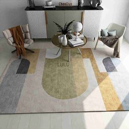 Modern Minimalist Living Room Carpet Nordic Geometric Pattern Carpet Floor Mat Home Bedroom Bedside Carpet Tapis Salon Alfombra HKD230829