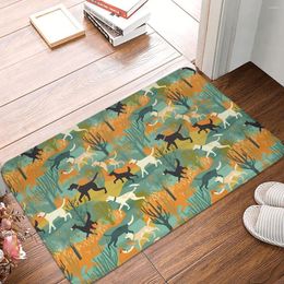 Carpets Dogs Playing In The Park Tile Anti-Slip Rug Doormat Bath Mat Floor Carpet Bedroom Decor