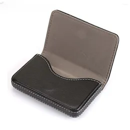 Card Holders 2023 High Quality Leather Stainless Steel Holder For Men And Lychee Pattern Metal Wallet Women Purse