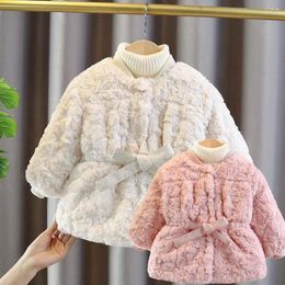 Down Coat Winter Imitation For Born Baby Girl Clothes Warm Children's Thickened Wool Jacket Children